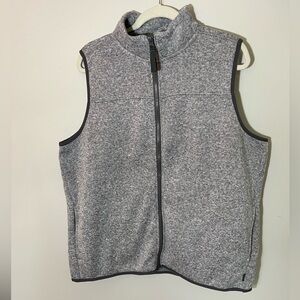 Eddie Bauer Gray Sweater/Fleece Men’s Warm Outdoor Knit Vest Size XXL